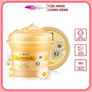 Gel Tẩy da chết Hoa Cúc Laikou Camomile Facial Exfoliator - Mask tẩy tế bào chết Nội địa Trung