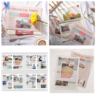 Giấy Dán Tường Hình Tờ Báo Phong Cách Vintage