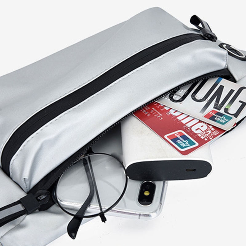 Túi Đeo Chéo Ngực Bằng Da PU Đa Năng Phản Quang An Toàn Tiện Dụng Cho Nữ