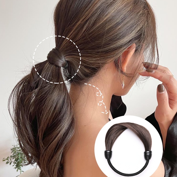 Thun Cột Tóc Giả Thiết Kế Đơn Giản Xinh Xắn