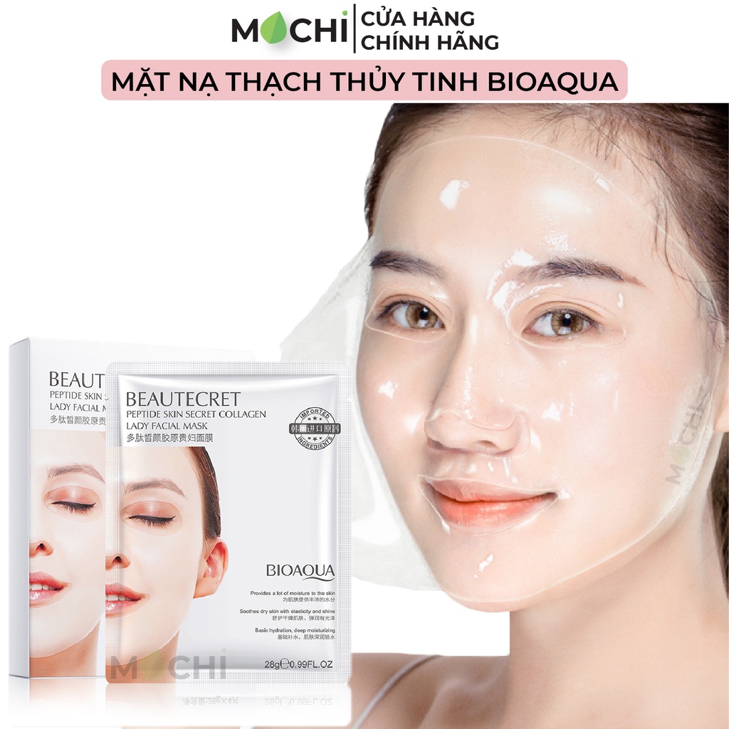 Mặt Nạ Thạch Collagen Vàng 24K Mask Thủy Tinh Bioaqua Dưỡng Trắng Da Cấp Ẩm l Nâng Cơ Ngừa Mụn Nội Địa Trung MOCHI SHOP