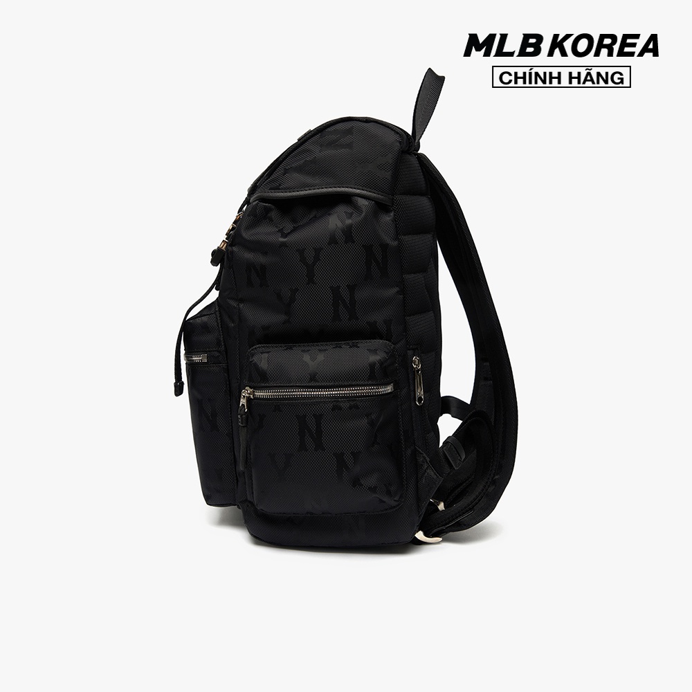 MLB - Balo chữ nhật Monogram Nylon Jacquard 3ABKM021N-50BKS