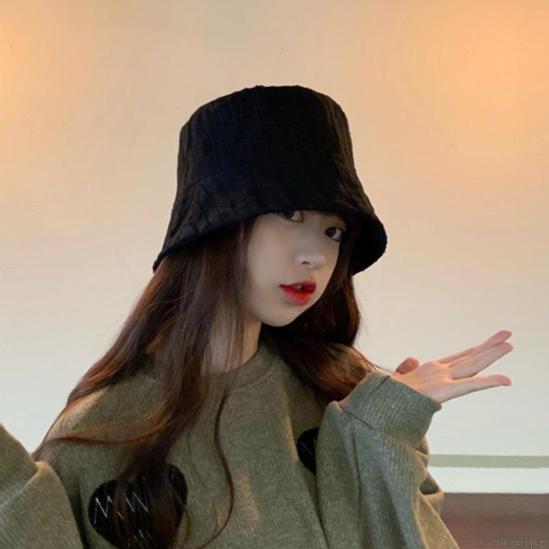 Mũ tai bèo bucket họa tiết kẻ sọc sử dụng được hai mặt thời trang cho nữ