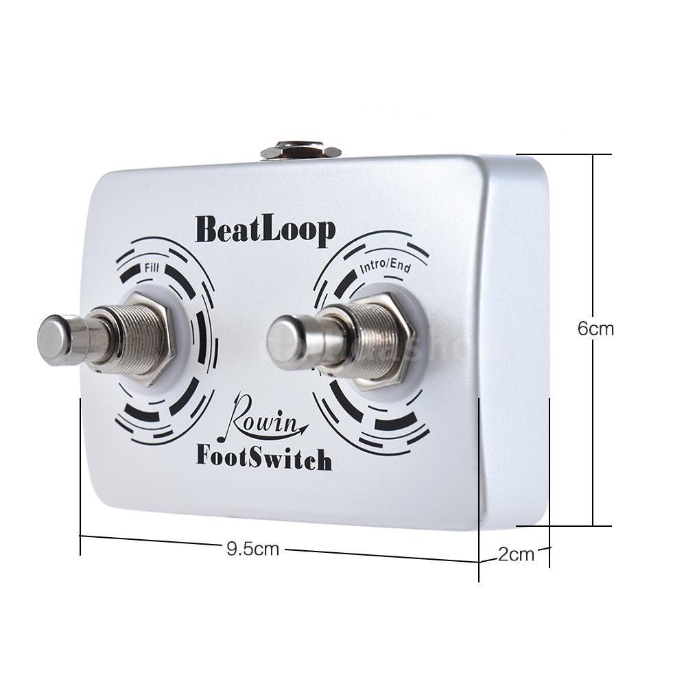 Công Tắc Pedal Phơ Đàn Guitar / Tạo Hiệu Ứng Bàn Đạp Ngoài Rowin Dual Momentary Cho Máy Trống Và Hiệu Ứng Âm Thanh Nổ