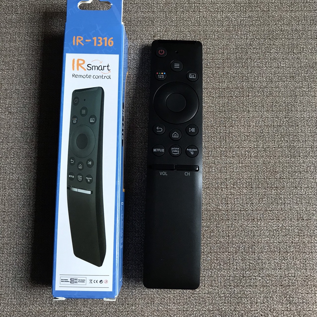 Điều khiển tivi samsung Smart cong lưng đen IR-1316 dùng cho tất cả các dòng smart đều dùng được