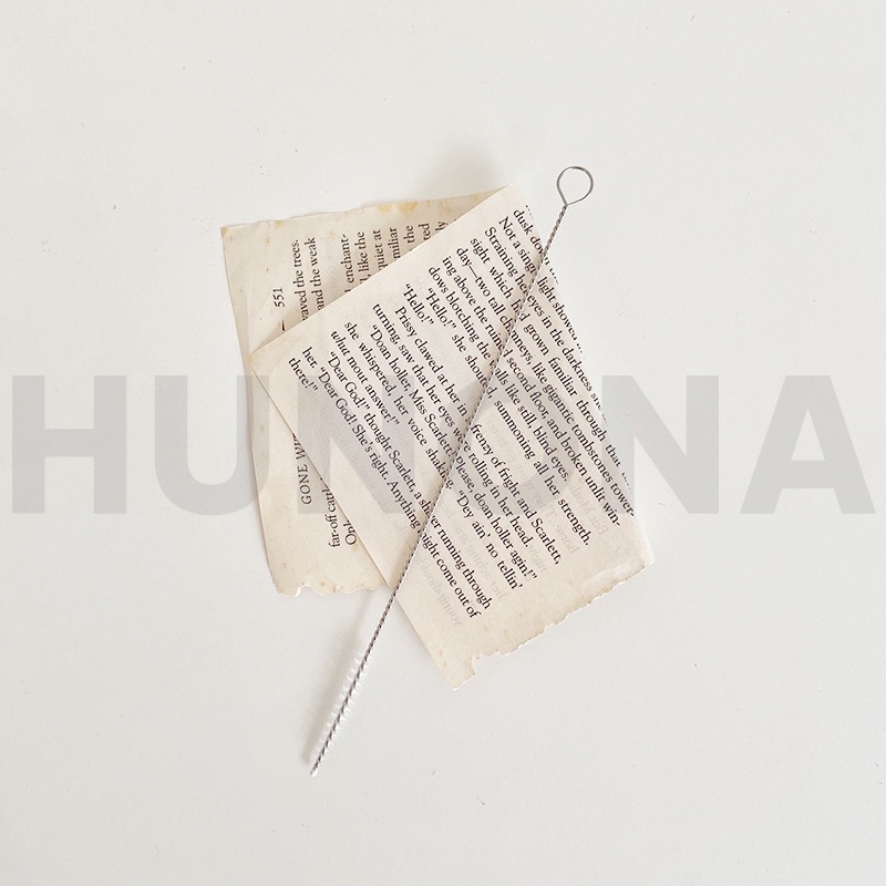 Ống hút inox 304, cọ rửa  bằng thép không gỉ tái sử dụng nhiều lần - HUNONA