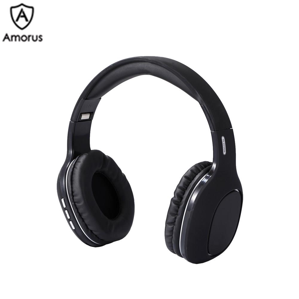 Tai Nghe Chụp Tai  Không Dây Amorus YK-H1 Kết Nối Bluetooth 5.0 Âm Thanh Trầm Nổi HiFi