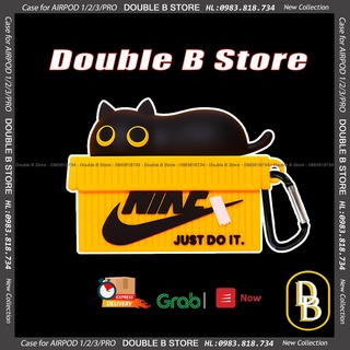 Ốp tai nghe không dây 1/2/3/PRO Mèo lười dễ thương siêu đáng yêu - 1014 CAMLNH