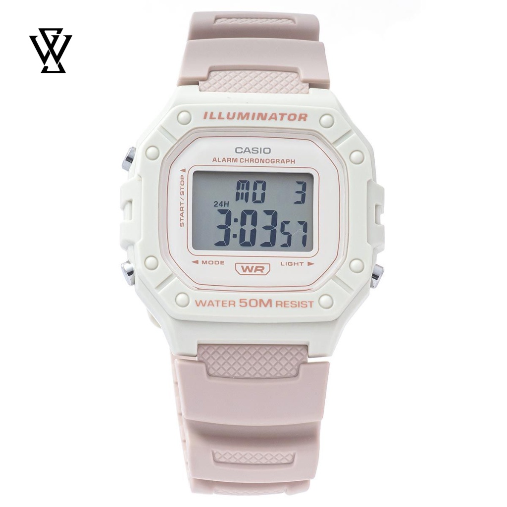 Đồng Hồ Điện Tử Unisex Casio WATCHSTORE W-218HC-4A2VDF Thiết Kế Mặt 44mm, Dây Đeo Và Vỏ Nhựa Phong Cách Trẻ Tr | BigBuy360 - bigbuy360.vn