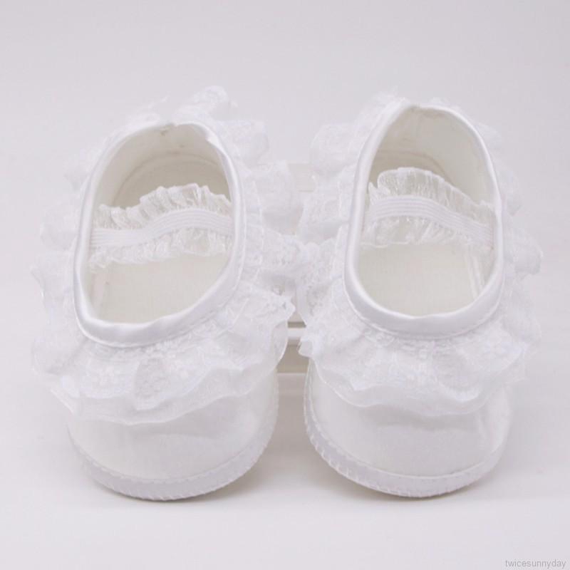 Giày cotton phối ren xinh xắn đáng yêu dành cho bé gái