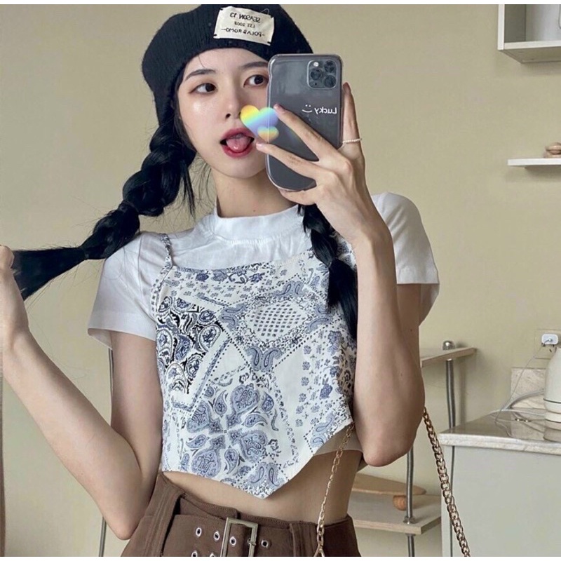 SET ÁO THỔ CẨM NƠ LƯNG KÈM ÁO THUN (KÈM VIDEO HÌNH THẬT)