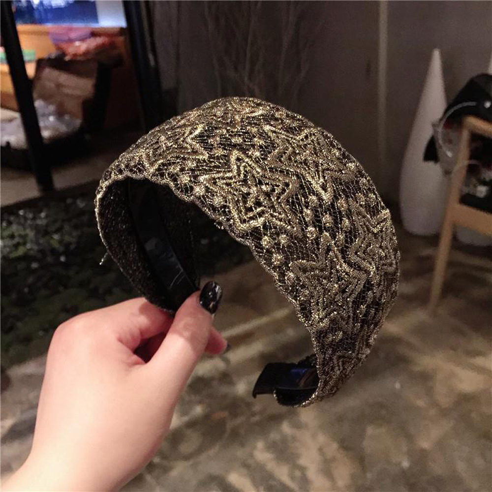 Cài Tóc Vải Ren Hoa Phong Cách Vintage Cho Nữ