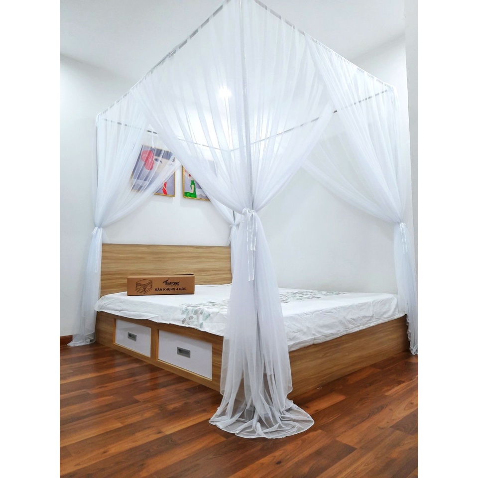 MÀN KHUNG 4 GÓC THU TRANG - KHÔNG KHOAN TƯỜNG- HÀNG CAO CẤP