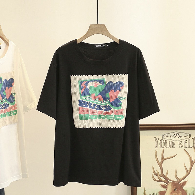 A24627 Áo thun nữ hè ngắn tay cho người mập hàng nhập