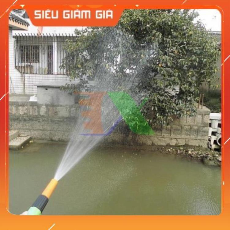 Bộ vòi xịt nước tưới cây, rửa xe VOI-N16.534, Bộ 4 món vòi thẳng + 5m Dây 12/16 mm
