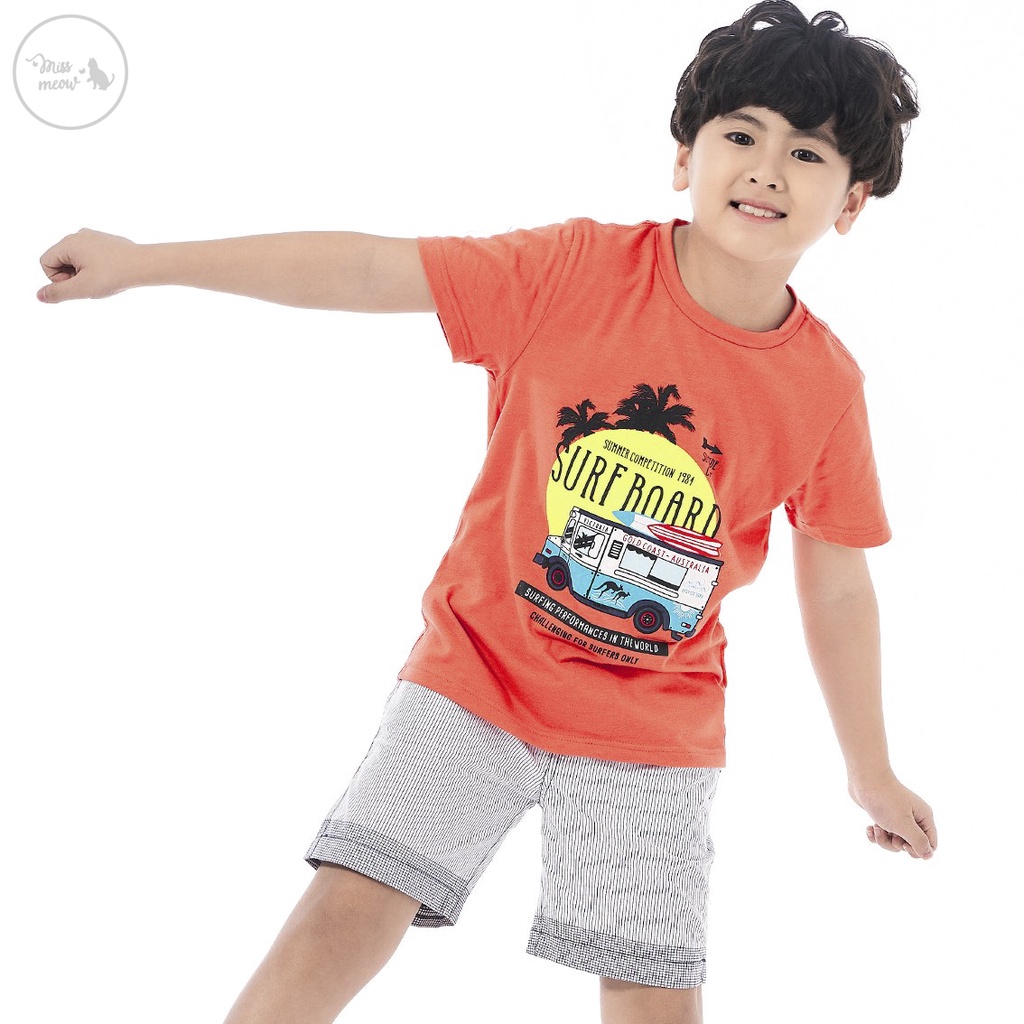 [MÃ MISSME10K GIẢM 10K ĐƠN 50K] Áo Bé Trai Size Đại Bigfox, Áo Phông Trẻ Em Ô tô SUPER ROAD 3-11, Chất Cotton Xuất