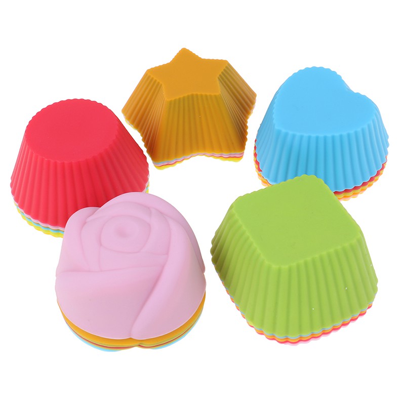 Set 6 khuôn silicone làm bánh nướng nhỏ tiện lợi