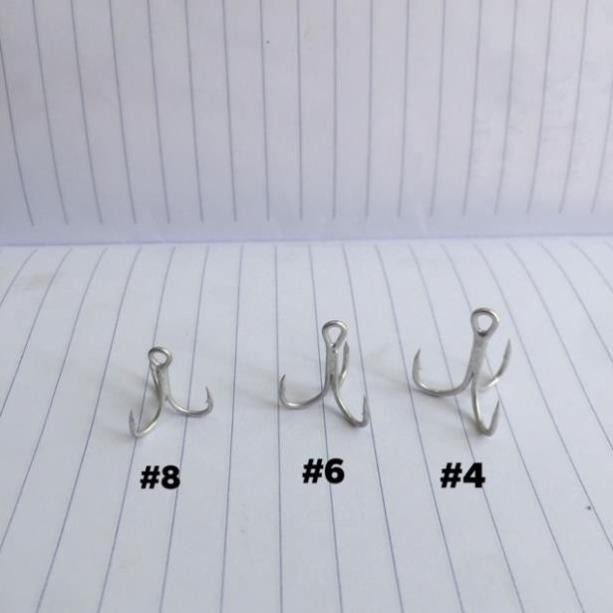 Lưỡi Ba Tiêu Vào Mồi Cá Giả Loại Tốt #2 #4 #6 #8
