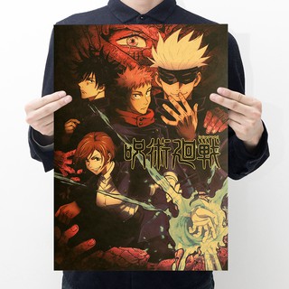 Poster Anime Jujutsu no kaisen dán tường nhiều mẫu