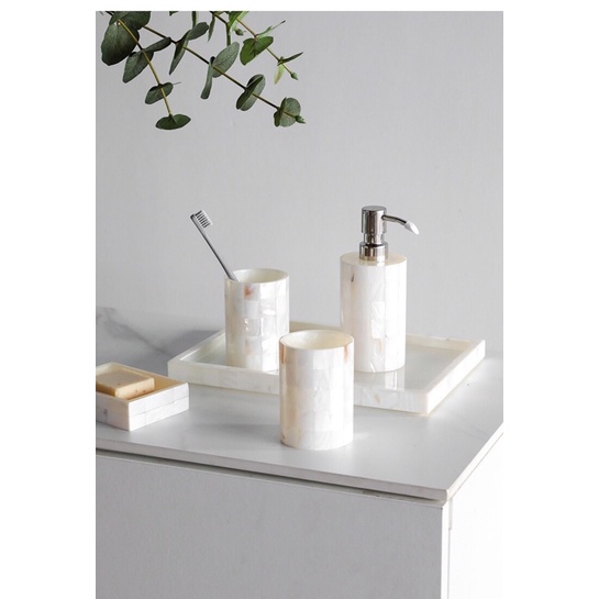 Bộ đồ dùng phòng tắm Natural shell phong cách hiện đại sang chảnh
