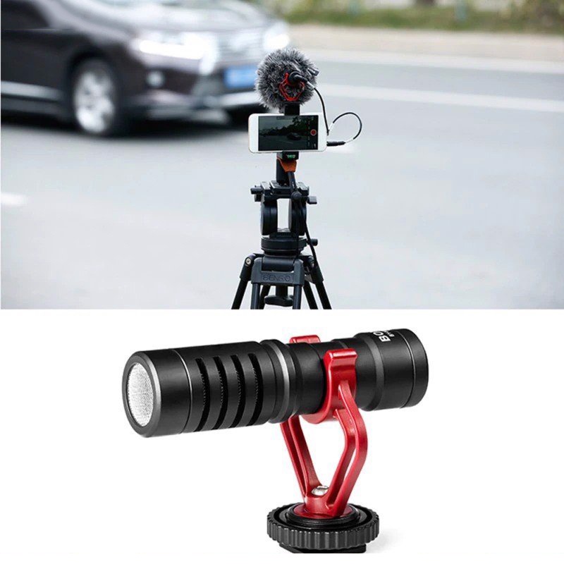 [Mã ELHACE giảm 4% đơn 300K] Micro Định Hướng Thu Âm Cho Điện Thoại, Máy Ảnh, DSLR, Máy Tính Boya BY-MM1+