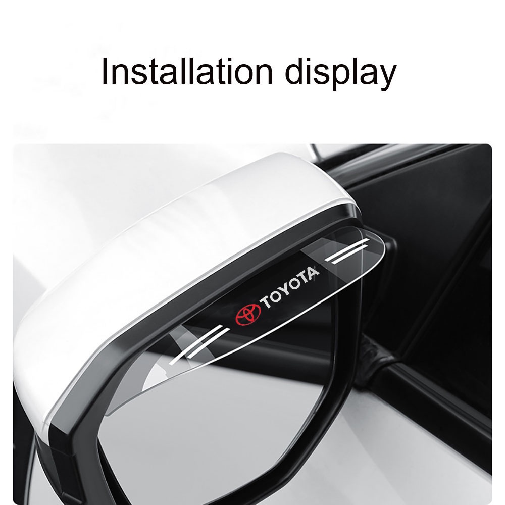 Tấm Che Mưa Gắn Gương Chiếu Hậu Xe Hơi Toyota Corolla Prado Camry Verso Yaris Crown RAV4 CHR Ốp