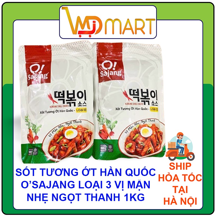 Sốt tương ớt hàn quốc O'SAJANG loại 3 vị mặn nhẹ ngọt thanh