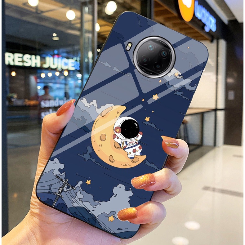 Ốp Lưng XIAOMI REDMI NOTE 9 PRO 5G, MI 10T LITE 5G Ốp kính bóng cao cấp Phi Hành Gia
