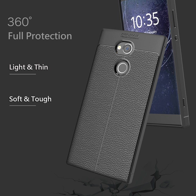 Ốp Lưng Sony XA2 Ultra dẻo vân da chống sốc