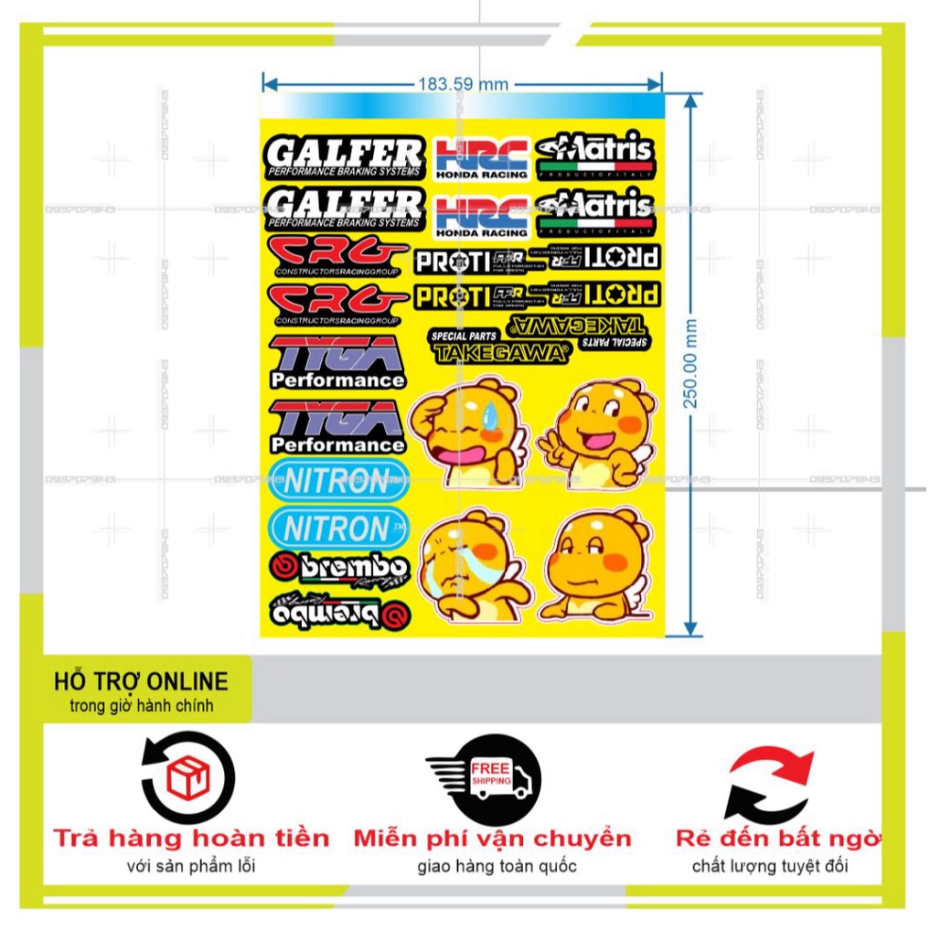 LOGO STICKER DÁN XE MÁY M47 - SHINDECAL2