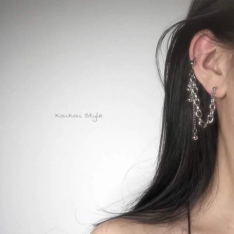 Khuyên Tai Dạng Dây Chuỗi Phong Cách Hàn Quốc 13072
