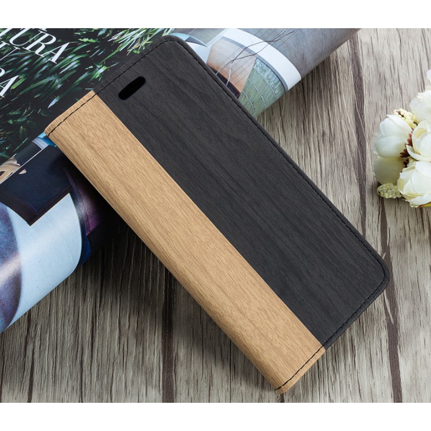 Bao da iphone 7 plus/8 plus vân gỗ | BigBuy360 - bigbuy360.vn