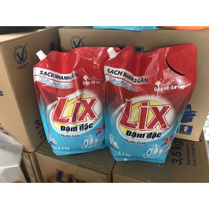 nước giặt Lix túi 3.5lít