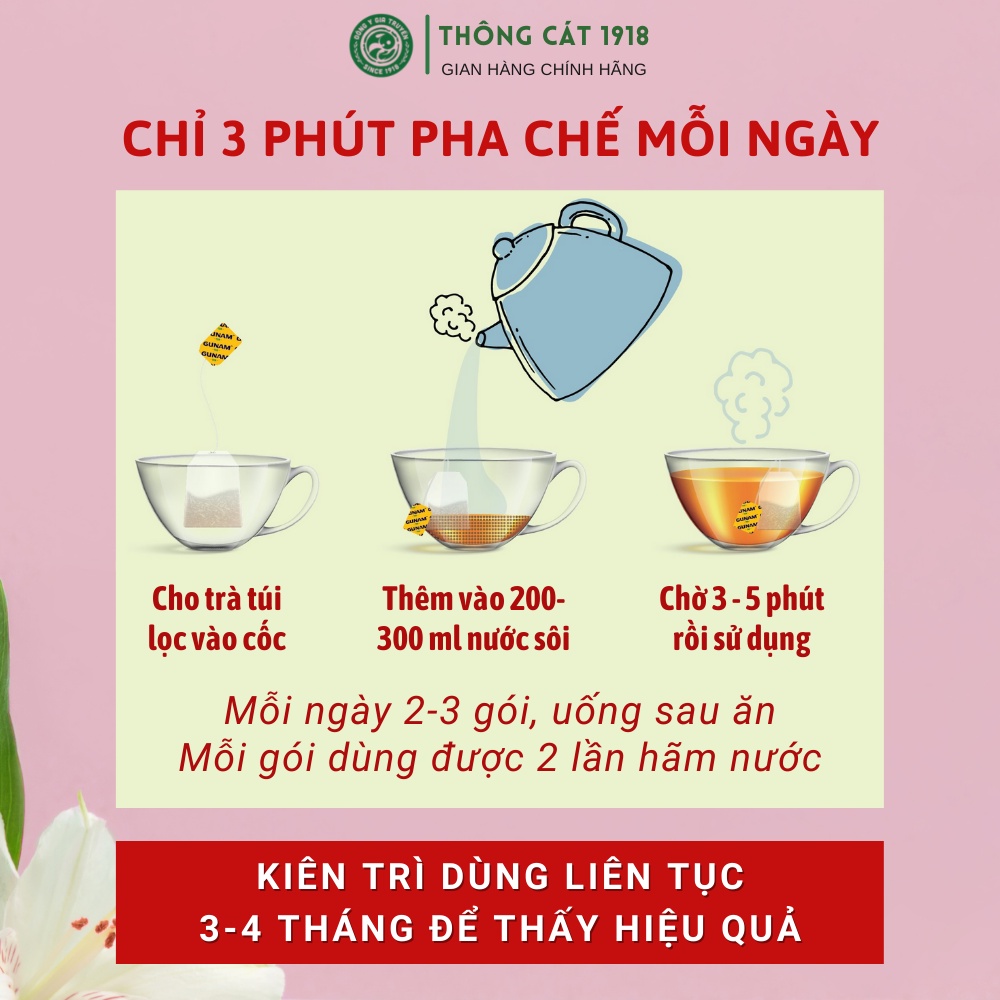 Trà giúp tăng vòng 1 sản sinh collagen, tăng nội tiết tố, chống lão hóa - Trà Mầm Đậu Nành, Sâm Tố Nữ Thông Cát
