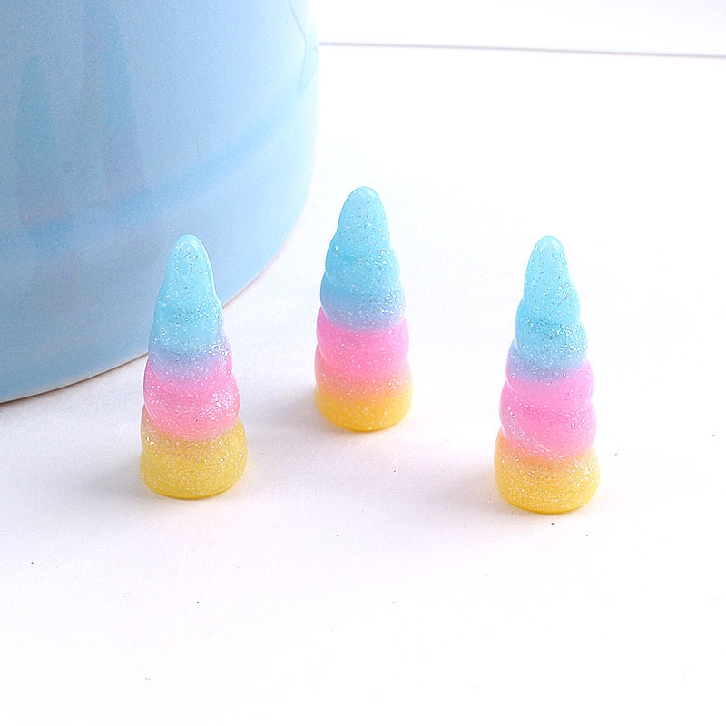 Set 20 Sừng Kỳ Lân Nhiều Màu Dùng Để Trang Trí Điện Thoại Di Động