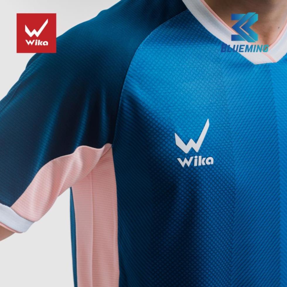 Free Ship - Áo Bóng Đá Wika Blueming Cao Cấp, Chất Vải Thoáng Mát Thấm Hút Mồ Hôi, Kiểu Dáng Mạnh Mẽ