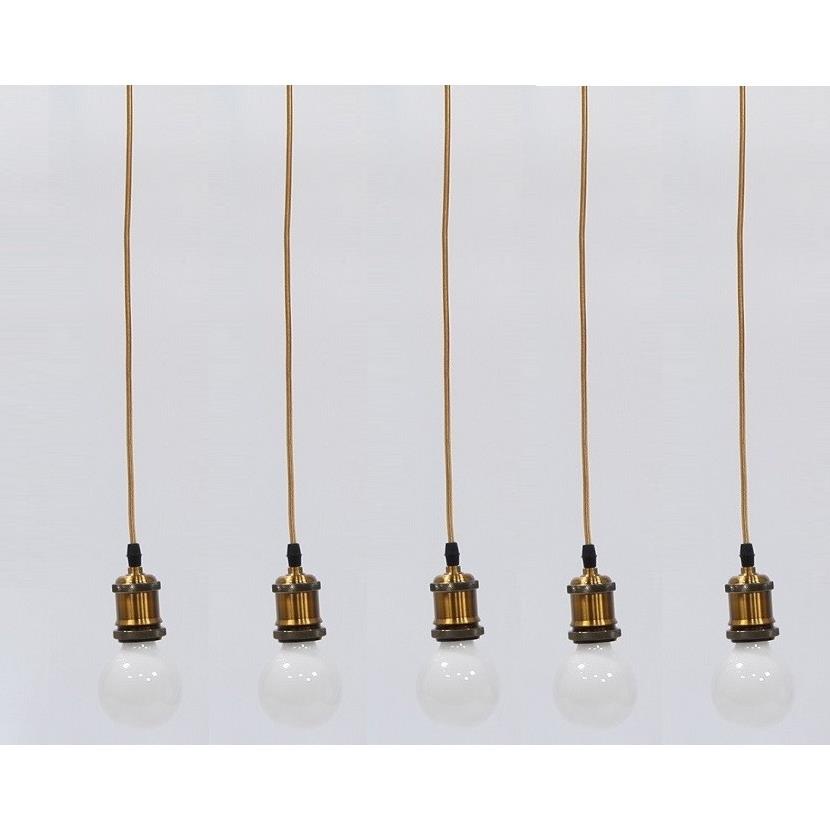 Bộ 5 dây đèn thả cổ điển bóng tròn trang trí G80 7W