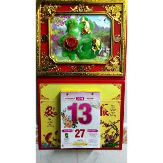 Bloc lịch + đốc ( khánh) treo tường to ( đốc giao mẫu ngẫu nhiên)