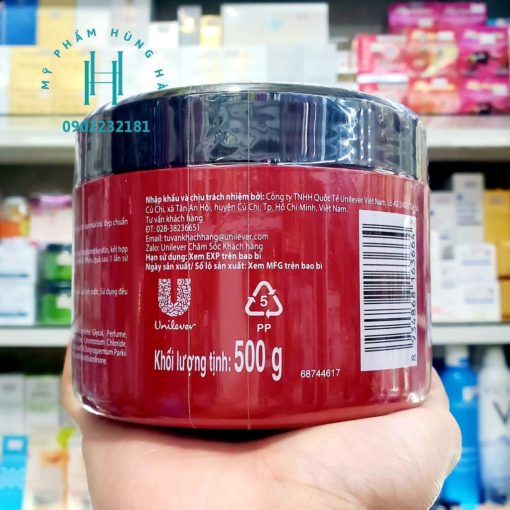 Kem ủ tóc Tresemme, tóc bóng mượt, mềm mại, giảm xơ, gỡ rối, chuẩn Salon Tresemme Keratin Smooth 500g