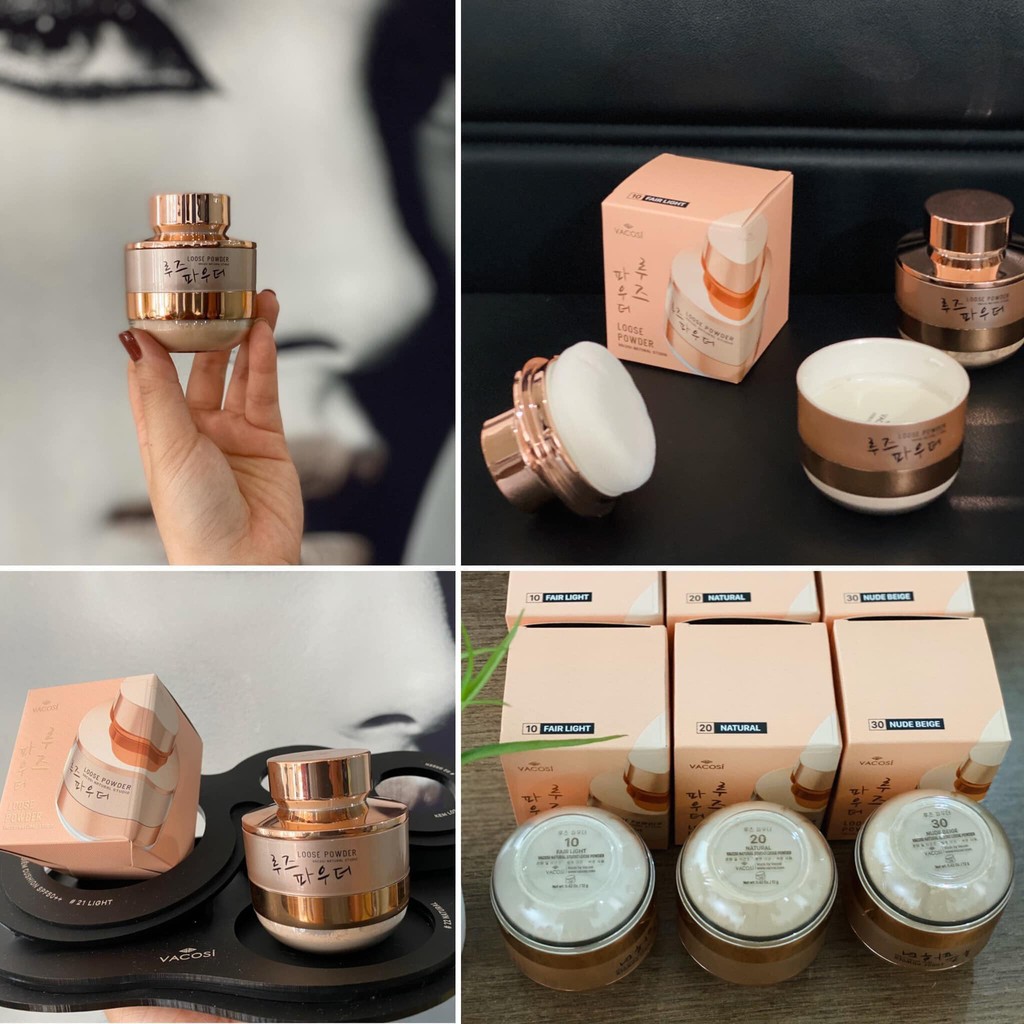 PHẤN PHỦ BỘT SIÊU MỊN KIỀM DẦU VACOSI NATURAL STUDIO LOOSE POWDER | BigBuy360 - bigbuy360.vn