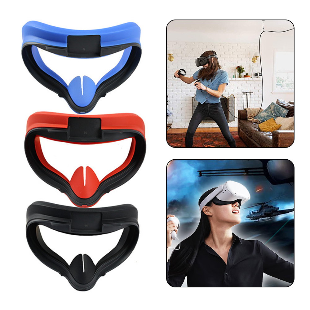 (Hàng Mới Về) Miếng Đệm Silicone Vr Quest 2 Vr Chống Mồ Hôi Tiện Dụng