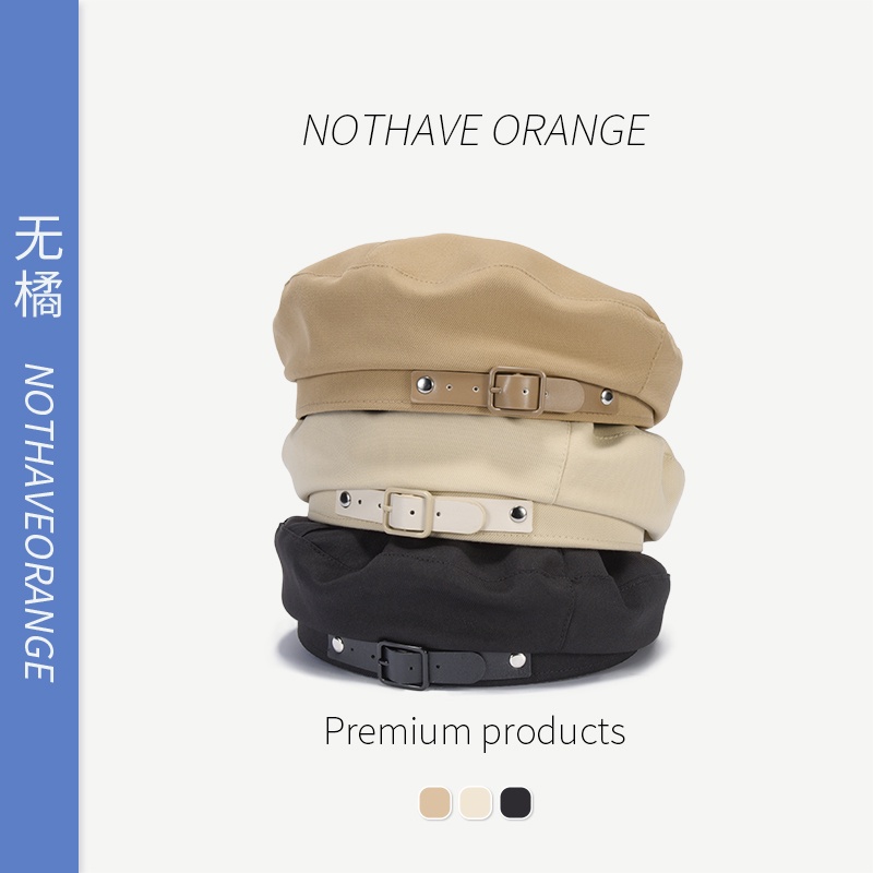 Mũ beret da thời trang thu đông Hàn Quốc 2021 cho nữ