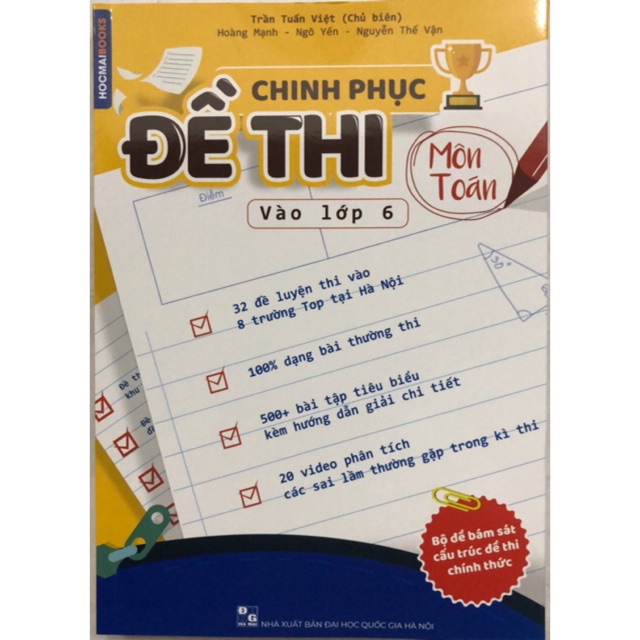 Sách - Chinh phục Đề thi vào lớp 6 Môn Toán