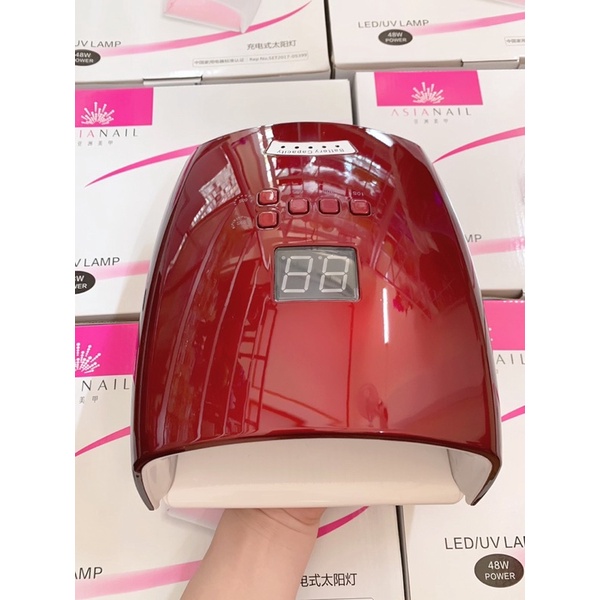 Máy Hơ Tích Điện Sơn Gel Tia Ánh Sáng Màu Hồng HÀNG CHÍNH HÃNG