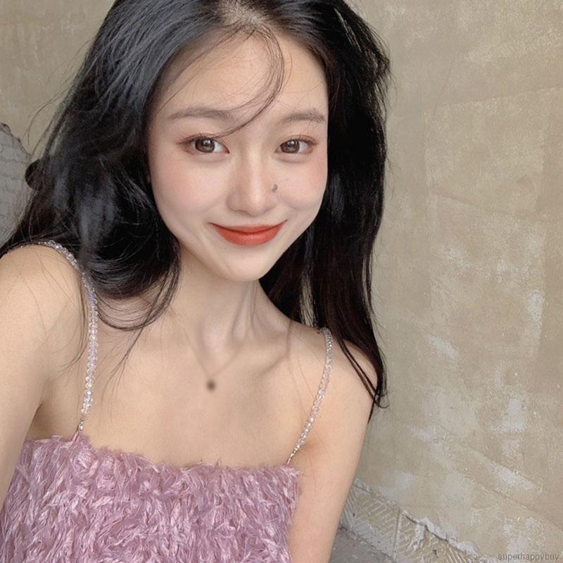 Áo Hai Dây Hoạ Tiết Lông Vũ Thiết Kế Ôm Sát Tôn Dáng