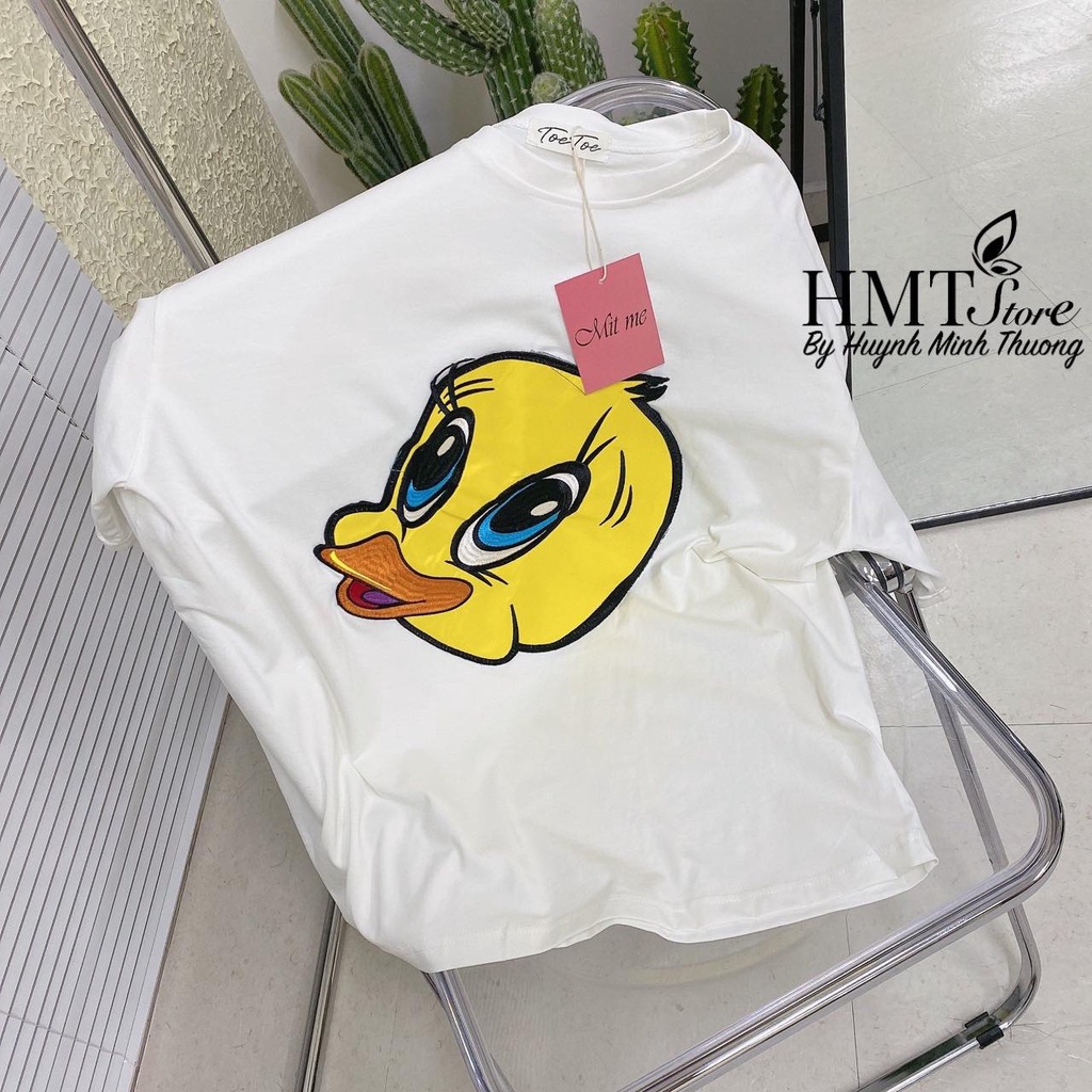 Áo thun thêu con vịt