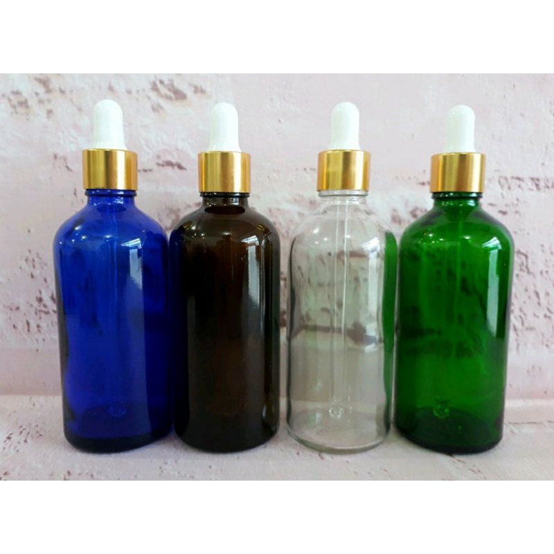 Combo 50chai Tinh Dầu Thủy Tinh 100ml Nắp Bóp Giọt Ống Thủy Tinh
