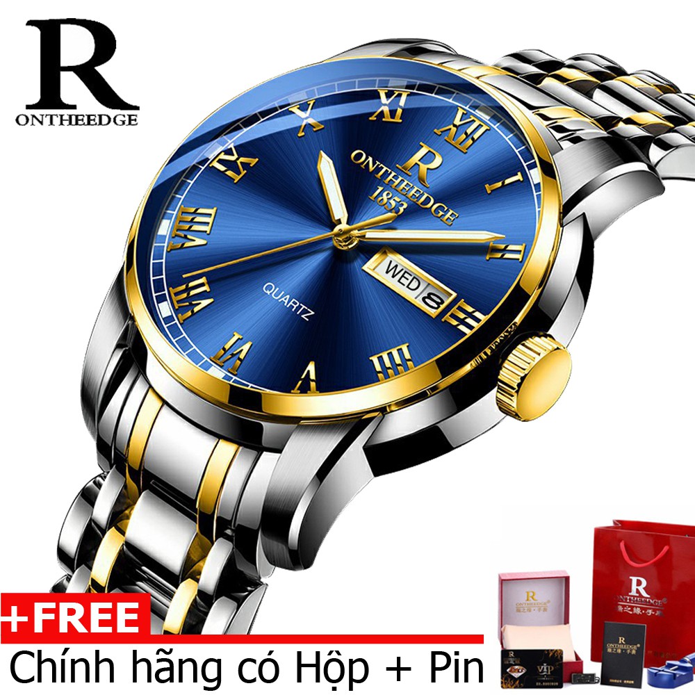 (Đẳng cấp) Đồng hồ nam cao cấp Ontheedge R-13 dây đúc đặc không gỉ kính tráng Sapphiare + full hộp | BigBuy360 - bigbuy360.vn