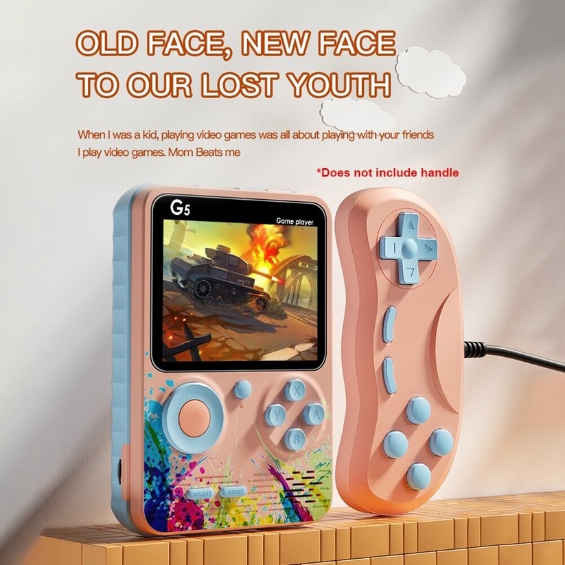 <In Stock>Máy Chơi Game Cầm Tay 500 Trò Chơi G5 LikeTech 2 Người Sử Dụng Kết Nối Tivi Âm Thanh Hình Ảnh Rõ Nét~COD