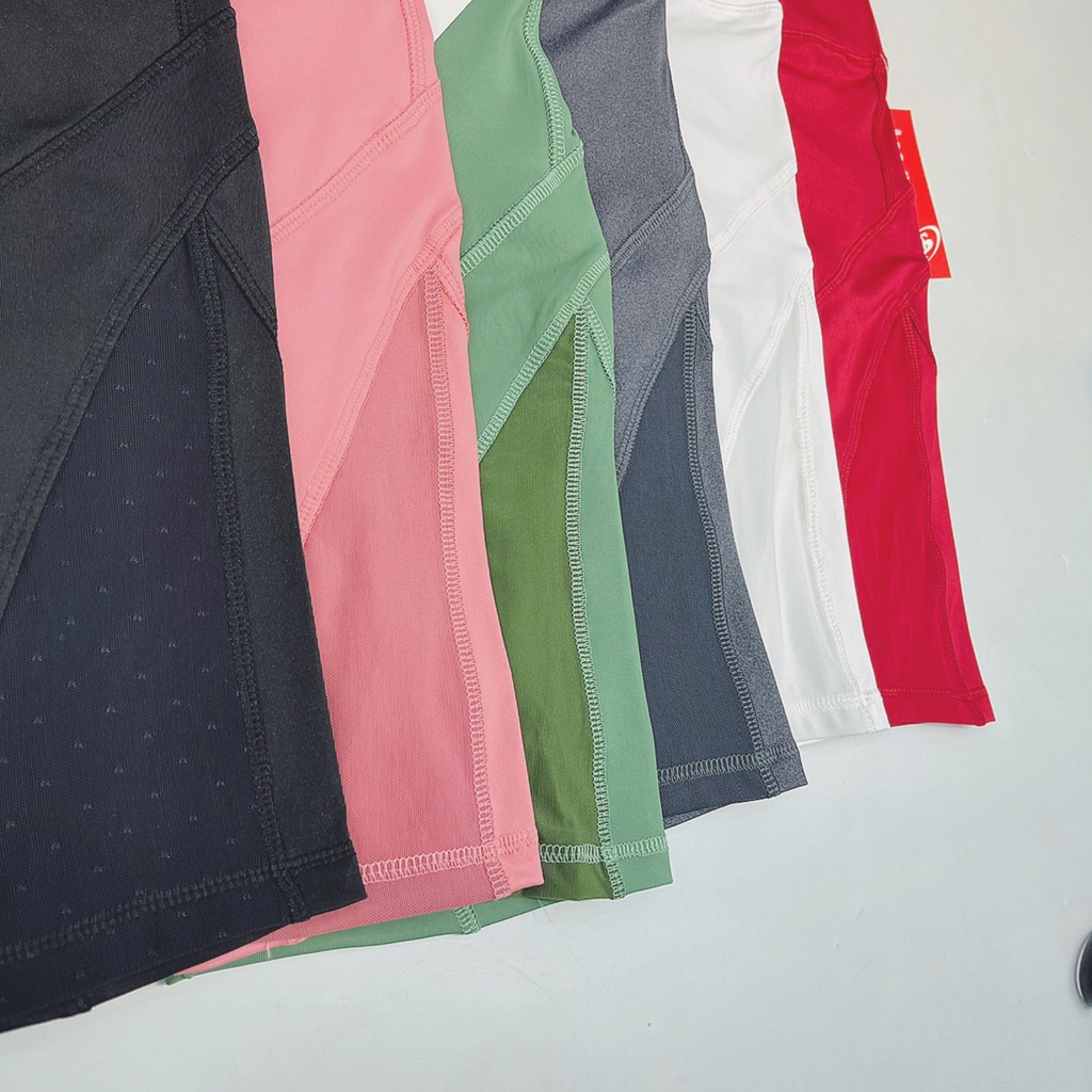 [Có Túi Nhỏ] Quần Short Lỡ Biker Thể Thao Nữ Phối Lưới Cực Xinh